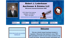 Desktop Screenshot of loderbauerauction.com