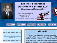 Tablet Screenshot of loderbauerauction.com